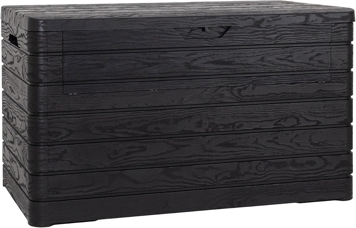 toomax dolomiti outdoor storage box, 970 litres, black, main product view