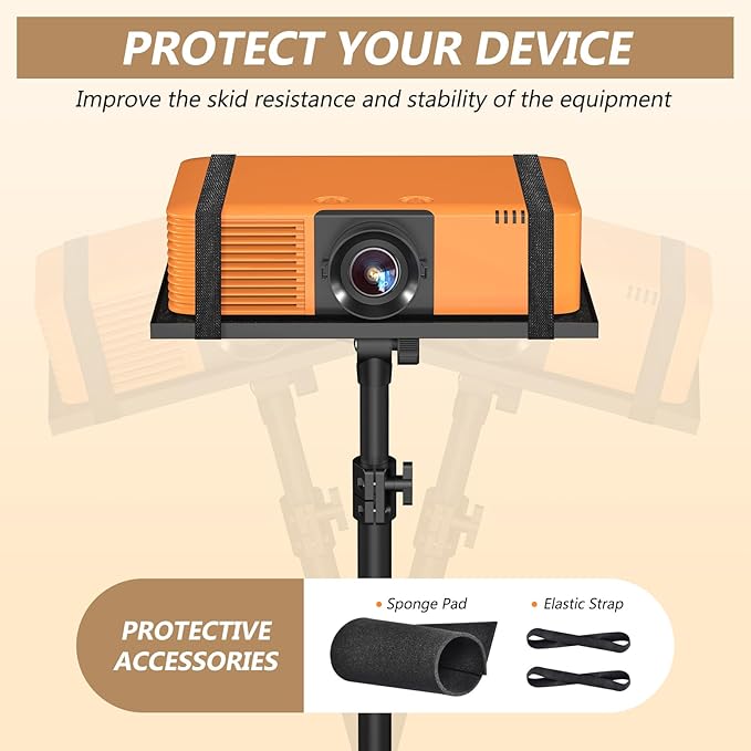 Facilife Projector Stand Tripod on Wheels, Adjustable Height 31-56 Inches - Image 7
