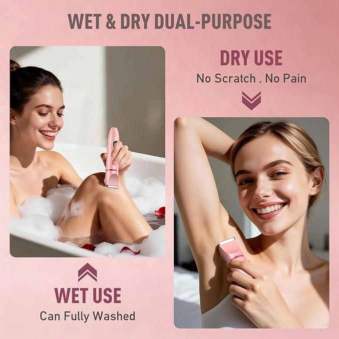 Crolanli Bikini Trimmer for Women, 3-in-1 Electric Razor for Women, IPX7 - Image 4