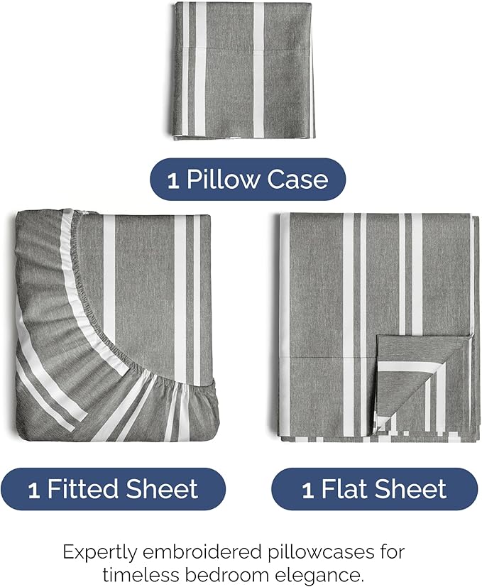 Twin XL Size 3 Piece Sheet Set - Image 2