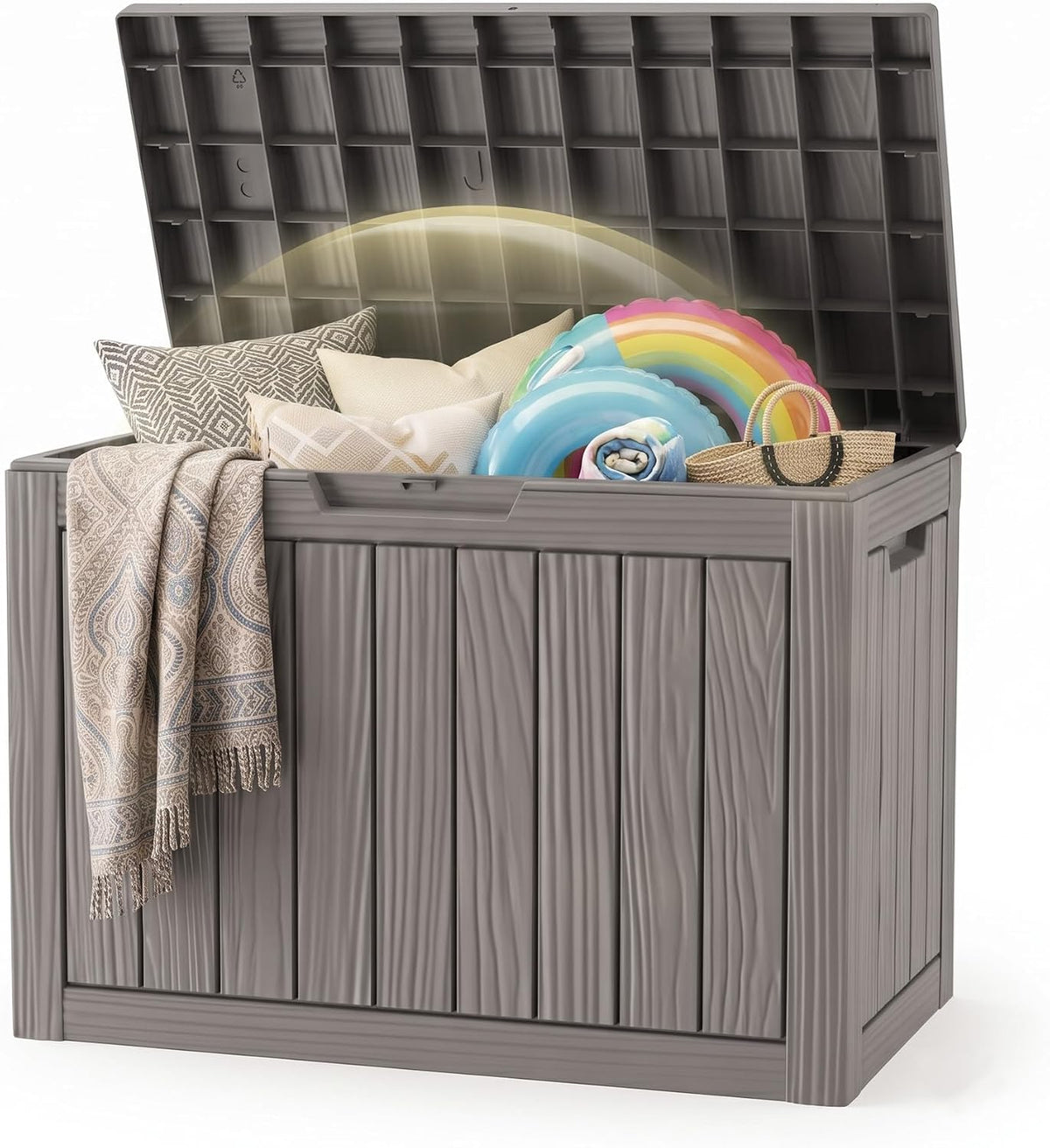 drato 60 gallon outdoor storage box waterproof, lockable, main product view