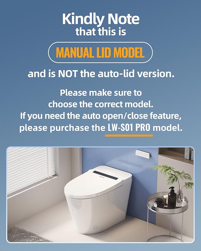 Luoware Smart Toilet, One Piece Toilet - Image 3