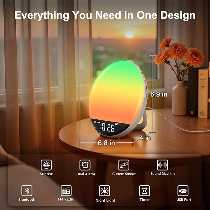 DreamSky Sunrise Alarm Clock Radio - Image 2