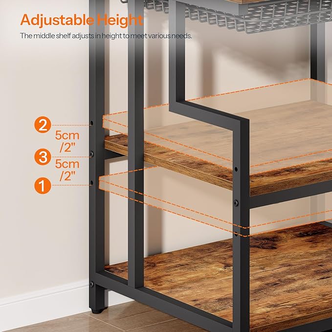 HOOBRO 23.6'' x 19.7'' Extra Large Printer Stand - Image 6
