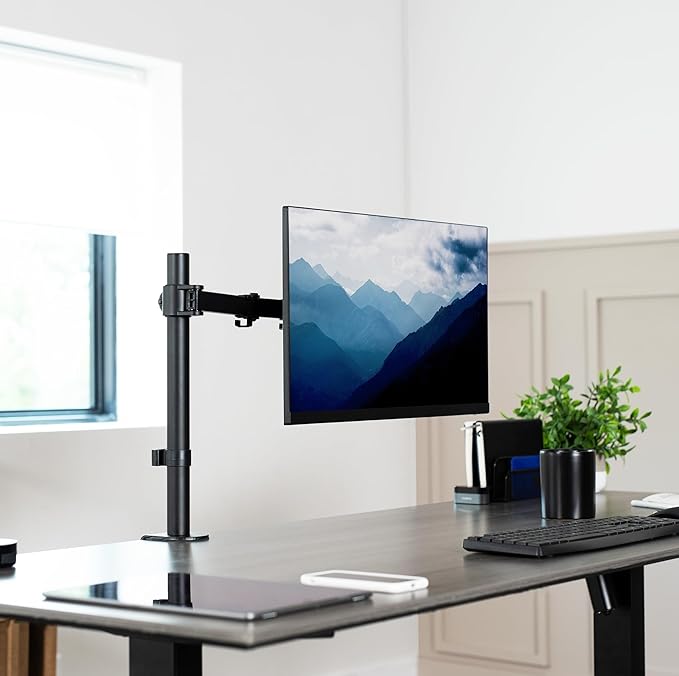 VIVO Single 13 to 38 inch Ultrawide Monitor Arm Desk Mount, Regular Screens up - Image 2