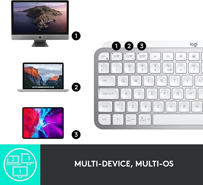 Logitech MX Keys Mini Minimalist Wireless Illuminated Keyboard, Compatible - Image 8