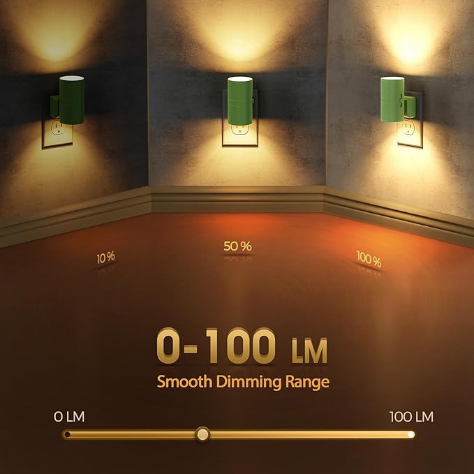 Briignite Night Lights Plug into Wall, Modern LED Night Light Plug in, Dusk to - Image 2
