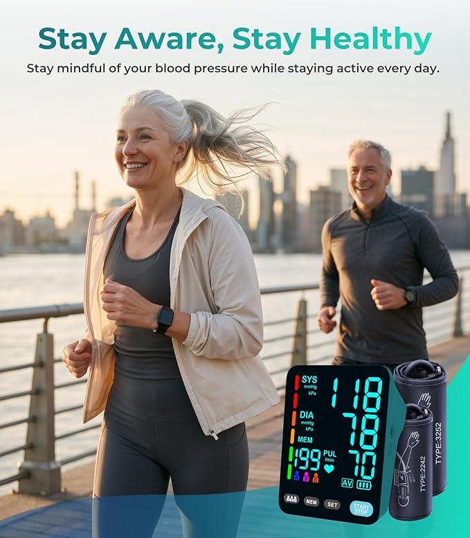 YONLO Blood Pressure Monitor, Automatic Upper Arm Blood Pressure Monitors - Image 7