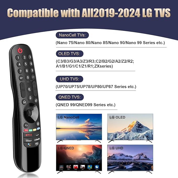 Replacement Voice Magic Remote for LG Smart TVs 2019–2024 - Image 3