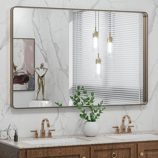 LOAAO 48”X30” Bronze Bathroom Mirrors by LOAAO