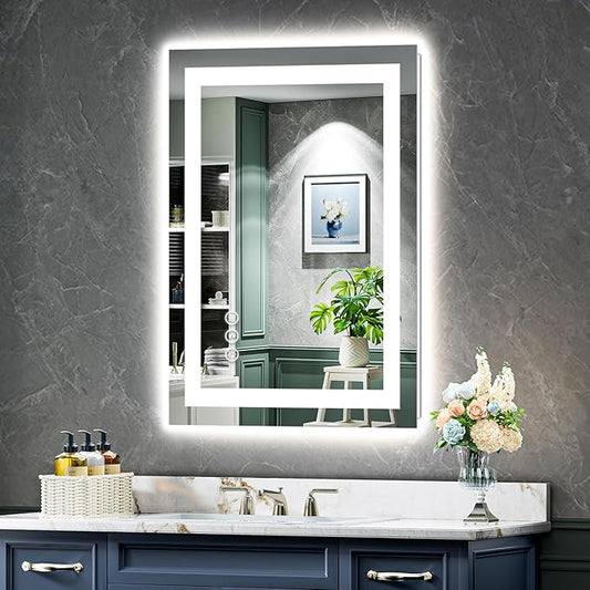 YEELAIT 20x30 Inch LED Bathroom Mirror by YEELAIT