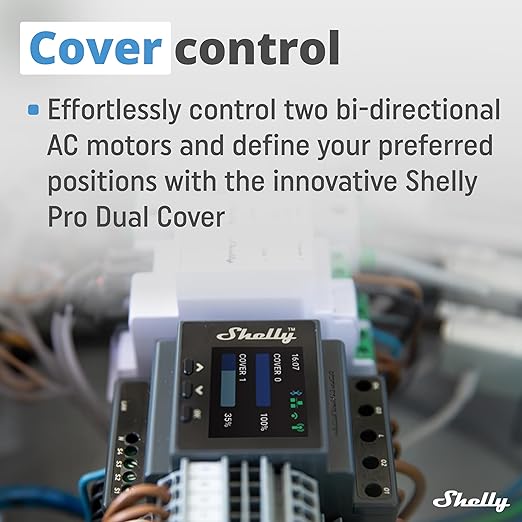 Shelly Pro Dual Cover/Shutter PM | LAN and Wi-Fi Connection, Professional DIN - Image 4
