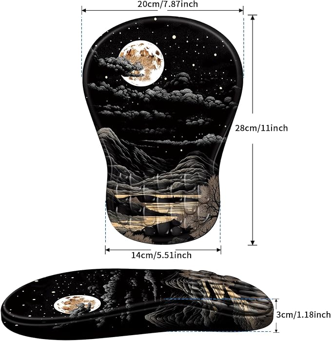YIWEI Ergonomic Mouse Pad with Wrist Rest - Image 6