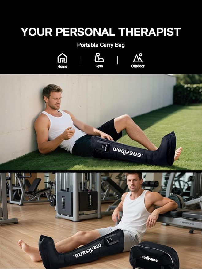 Medisana Leg Compression Massager, Cordless Rechargeable Air Pressure Boot - Image 9
