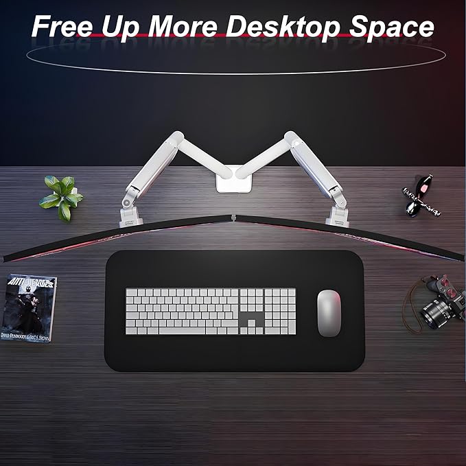 Fydeamer Dual Monitor Arm for 17-35" Screens up to 24.2 lbs, Ergonomic Gas - Image 7