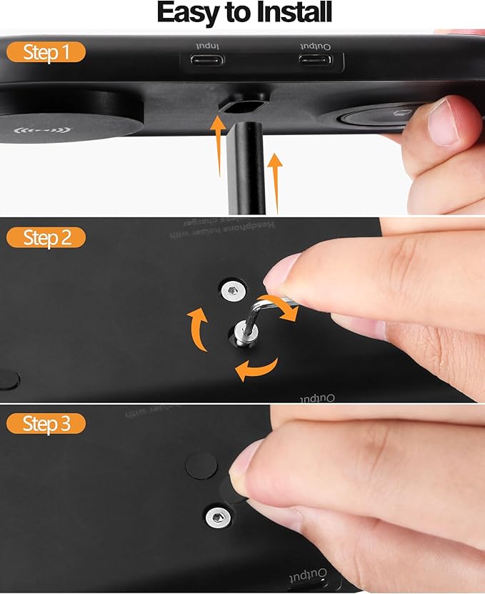 HiWe Universal Headphone Stand, Magnetic Wireless Charger - Image 9