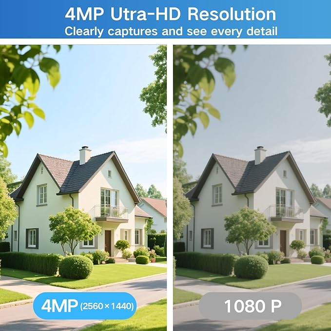 Solar Security Cameras Wireless Outdoor, 2K Outside Security Wireless WiFi - Image 9