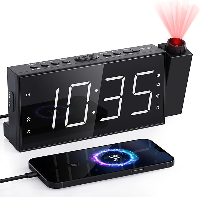 Mesqool Projection Alarm Clock by Mesqool