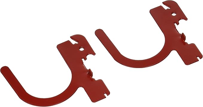 Wall Control 3in Reach U-Hook Accessory “U” Shaped Slotted Metal Pegboard Hook by Wall+Control
