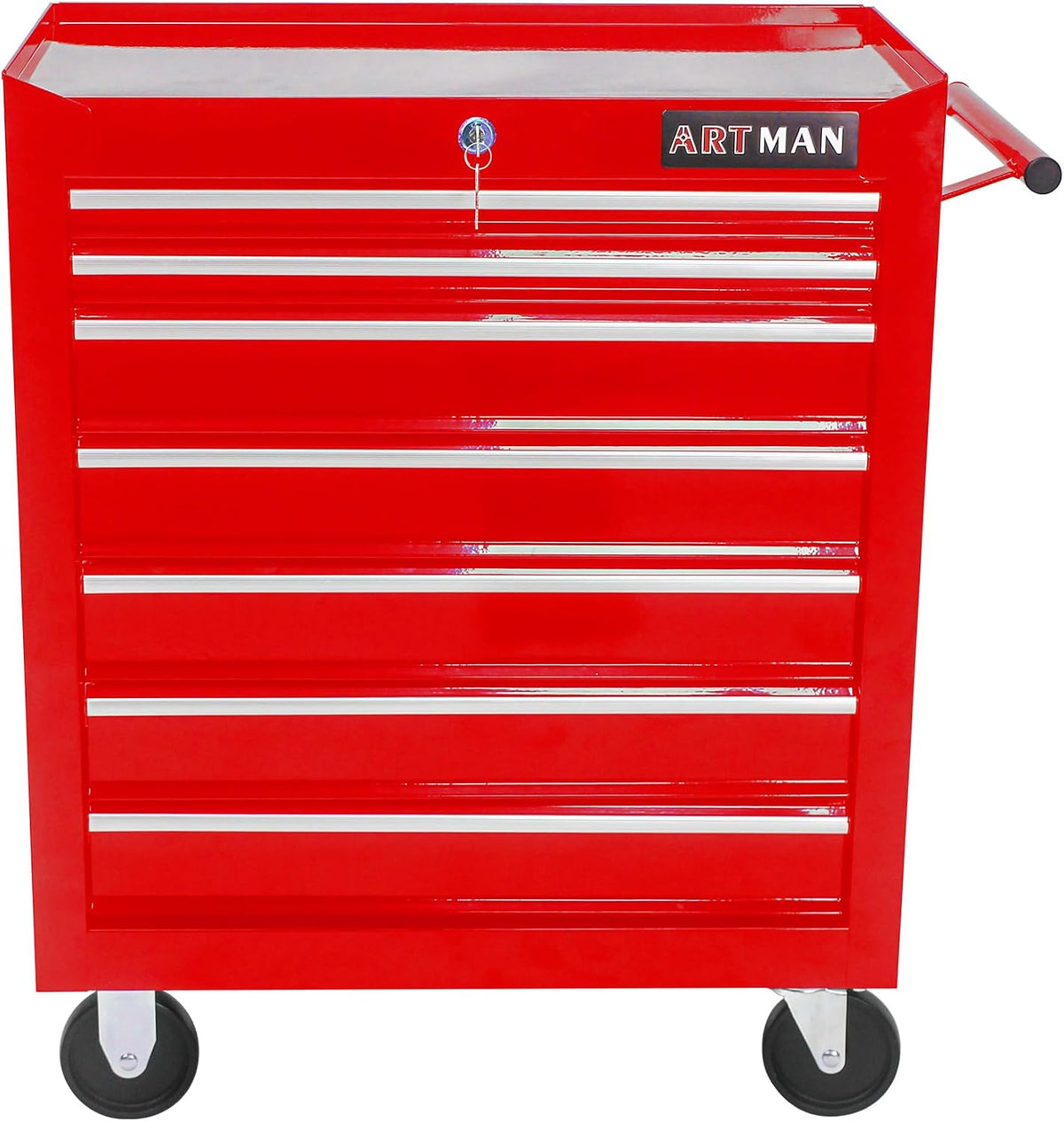 7 drawers rolling tool cart on wheels, multifunctional, main product view