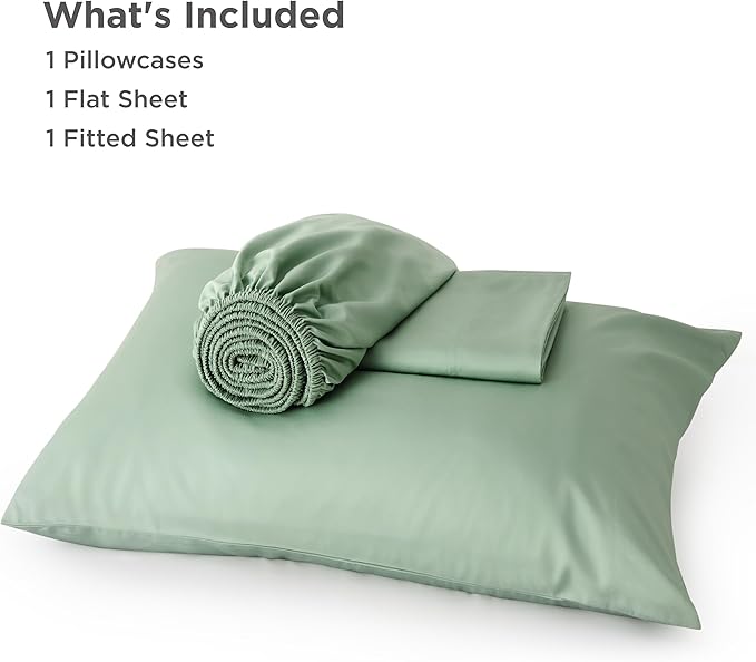 Bedsure Cooling Sheets Twin, Rayon Derived from Bamboo, Breathable & Soft Twin - Image 6