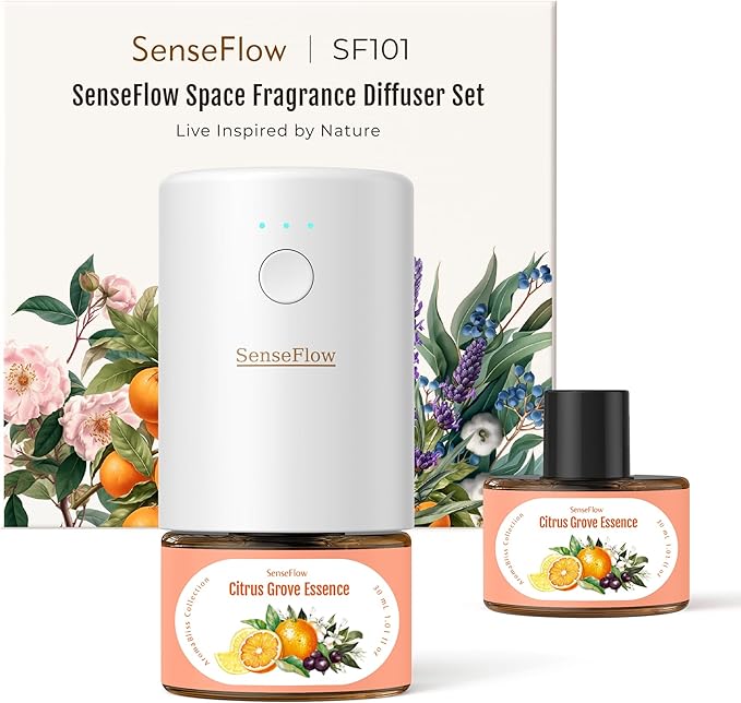 SF101 Pro Plug In Air Freshener, Waterless Essential Oil Diffuser, Non-Toxic by SenseFlow