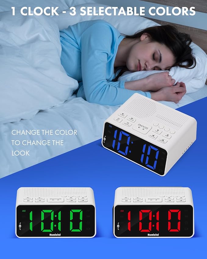 Homicial Digital Alarm Clock Radio - Image 2