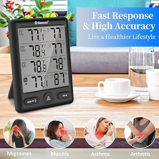 Geevon Indoor Outdoor Thermometer Wireless - Image 4