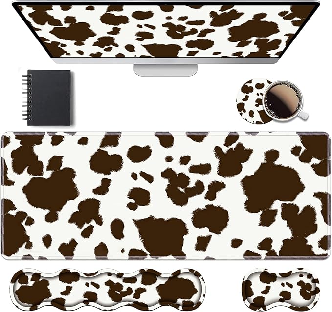 Ergonomic Keyboard Wrist Rest & Mouse Pad Wrist Rest Set, Large XXL Gaming Desk by Unknown