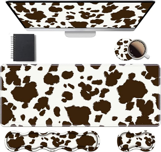 Ergonomic Keyboard Wrist Rest & Mouse Pad Wrist Rest Set, Large XXL Gaming Desk by Unknown