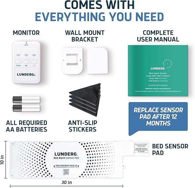Lunderg Bed Alarm for Elderly Adults - Image 5