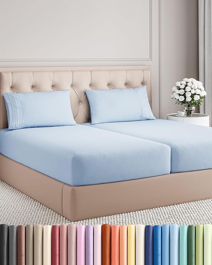 Split King Size 5 Piece Sheet Set by CGKUnlimited