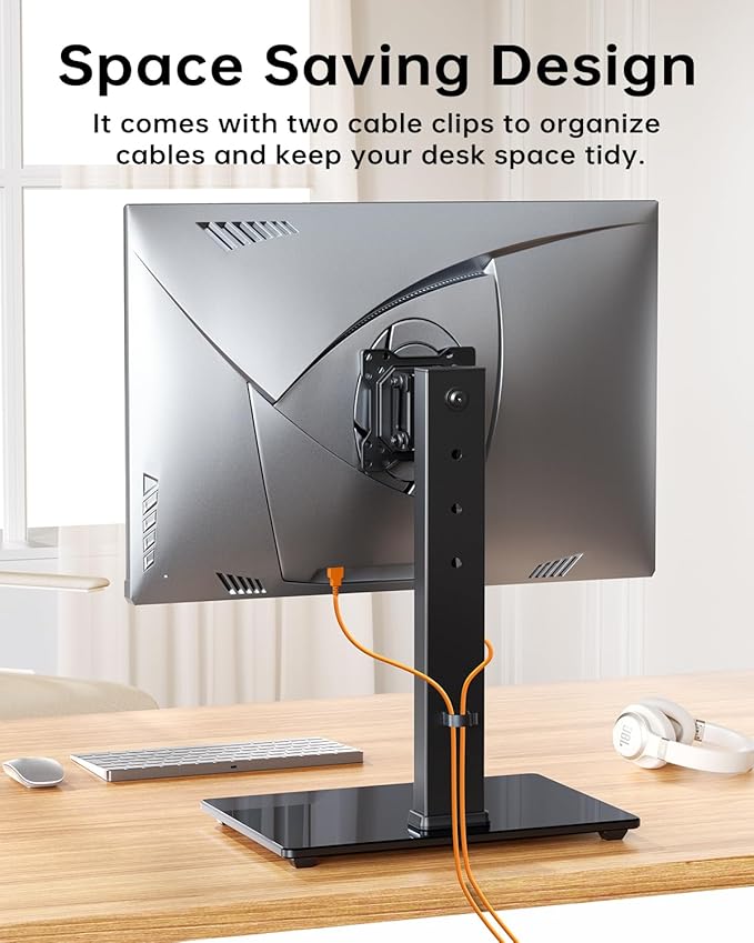 Single Monitor Stand, FreeStanding Desk Stand - Image 9