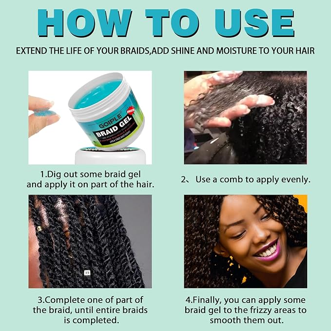 16 OZ Braiding Gel for Twist, Edge Control - Image 6