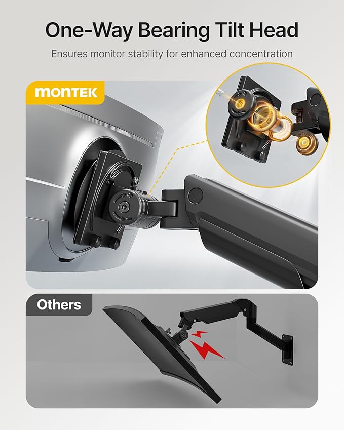 monTEK Heavy-Duty Single Monitor Wall Mount - Image 5