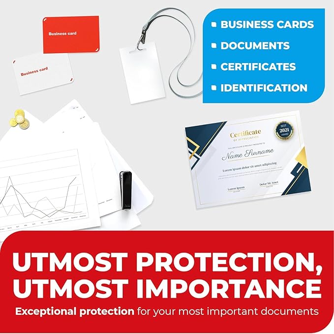5MIL Thermal Laminating Sheets Photo, ID Badge, and Business Card Sizes - Image 5
