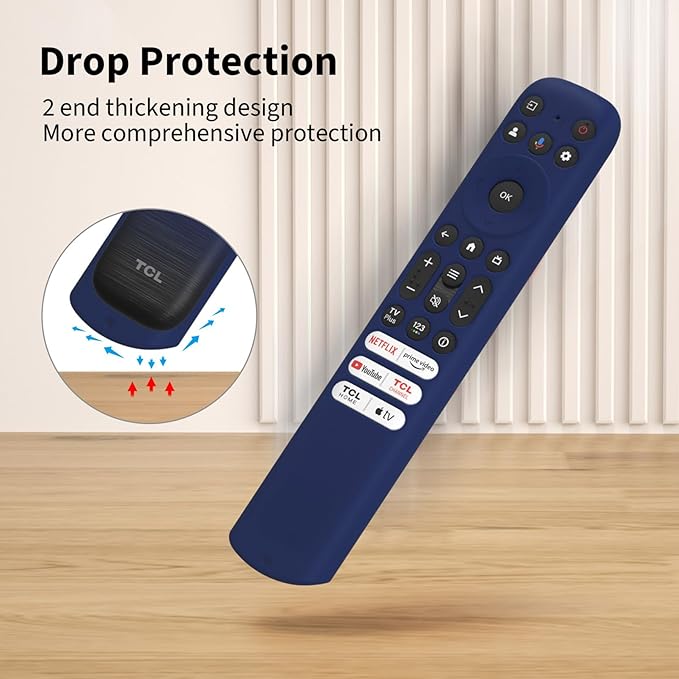 Silicone Remote Cover for TCL RC813 FMB1, Case Sleeve for TCL Remote RC813 FMB1 - Image 3