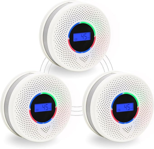 10-Year Battery Wireless Interconnected Smoke and Carbon Monoxide Detector by Unknown
