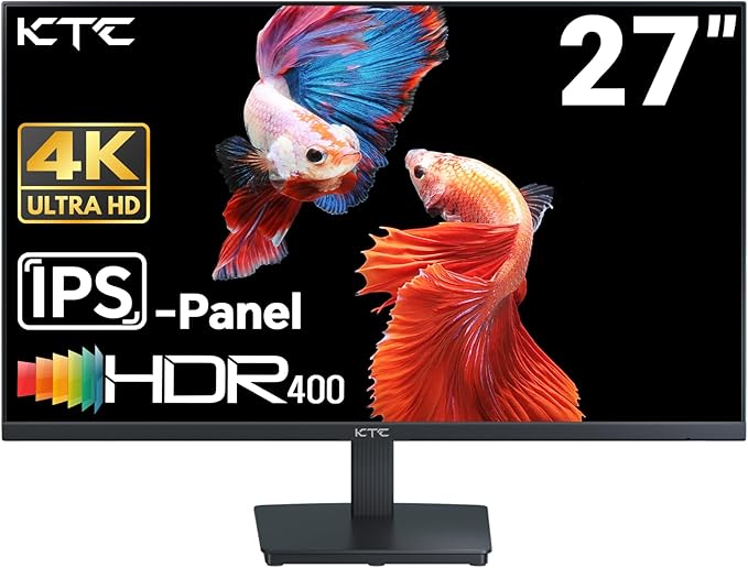 KTC 27 Inch 4K UHD Computer Monitor, IPS 3840×2160 Monitor by KTC