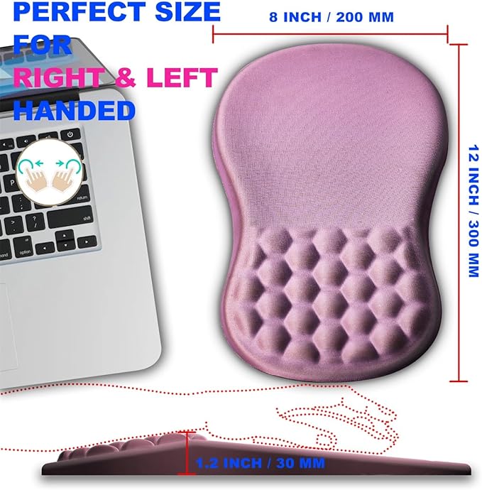 KUOSGM Mouse Pad Wrist Support, Ergonomic Mouse Pad - Image 4