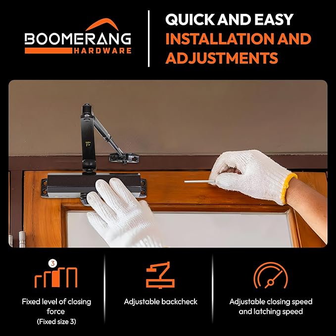 Boomerang Medium Duty Automatic Commercial Door Closer - Image 4