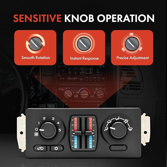 A-Premium Manual Climate Control Module A/C& Heater Control Panel Compatible - Image 3