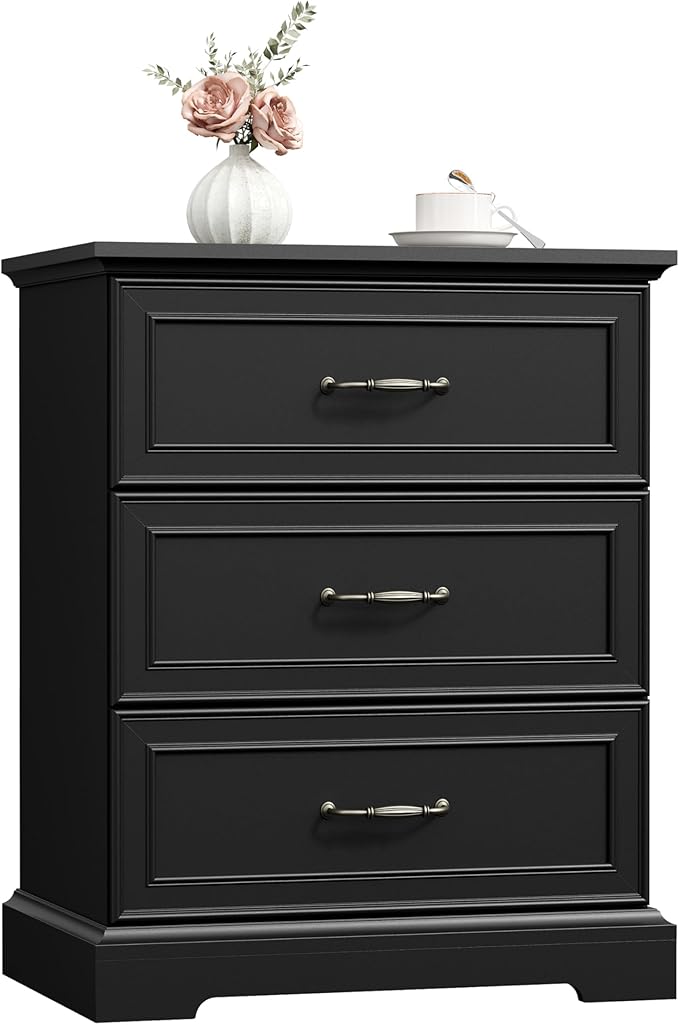 Nightstand Set of 2, Rustic Farmhouse Wood Small Dresser, Bedside Table - Image 8