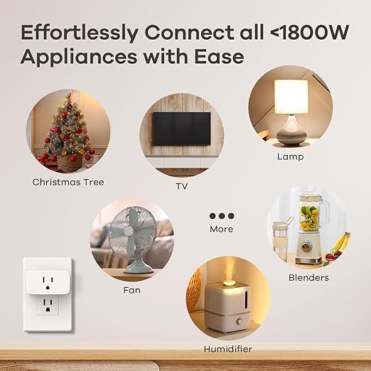 Linkind Matter Smart Plug, Smart Home Smart Outlet Timer, Work - Image 7
