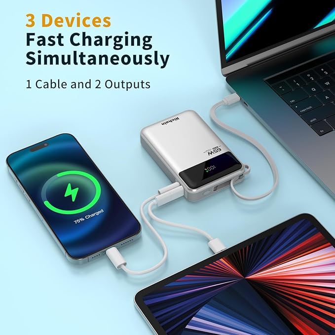 Hichain Laptop Power Bank 65W 20000mAh Portable Charger - Image 4