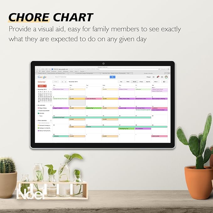 Large Touchscreen Monitor Digital Electronic Calendar, Downloadable APP - Image 3