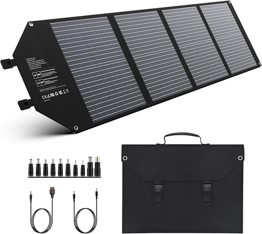 EnginStar 100W Foldable Solar Panel w/ 18V DC Outlet by ENGINSTAR