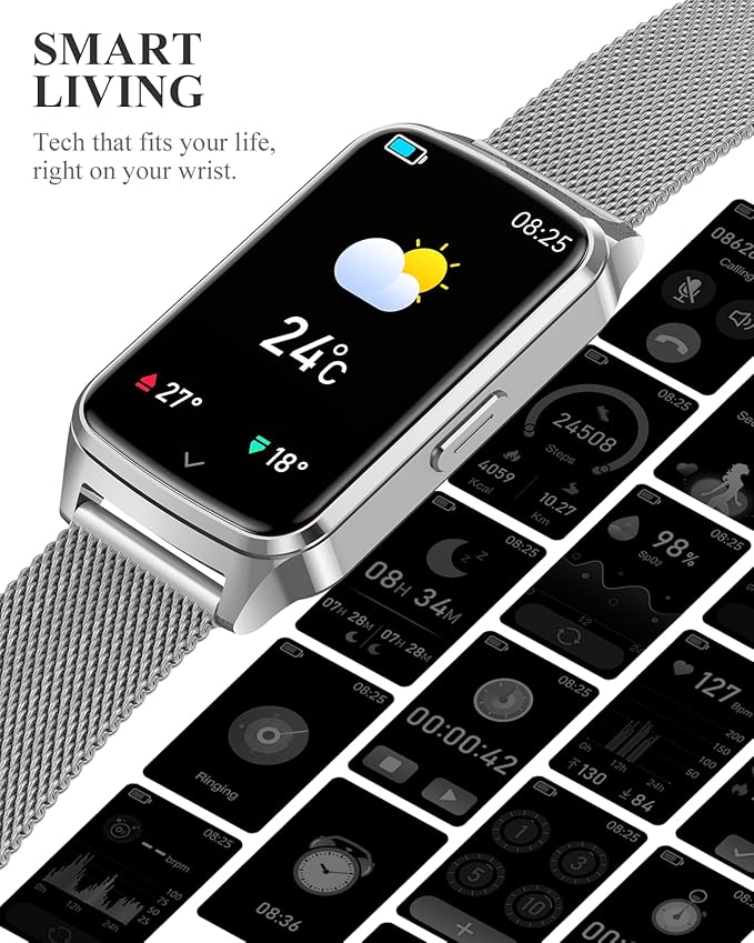 Fitness Tracker Watch for Women Men, Step Counter Compatible - Image 5