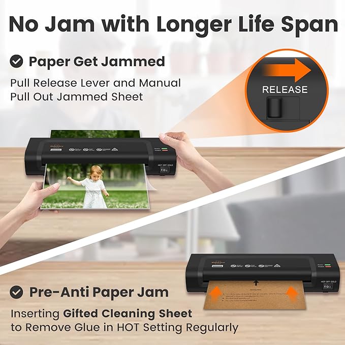VidaTeco Laminator Machine 9-inch Thermal Cold Laminator - Image 6