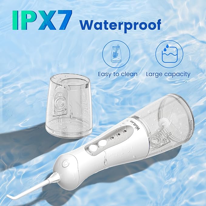 WellLeo Water Flossers for Teeth, Portable Oral Irrigator Rechargeable Water - Image 5